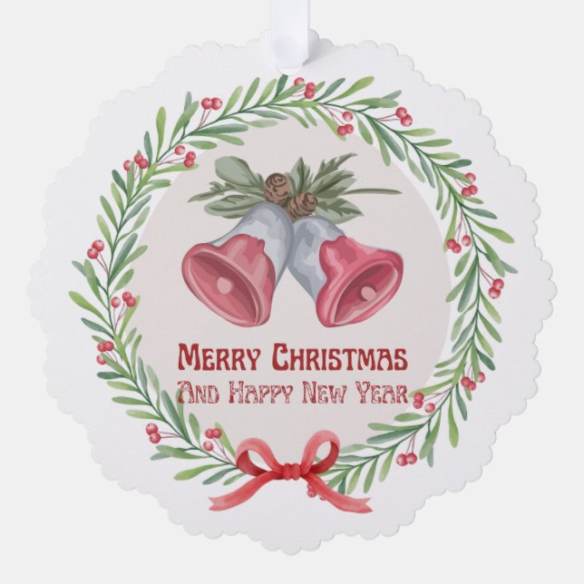 Navidades Snowflake, adorno de papel (Anverso)