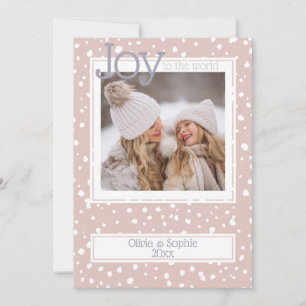 Navidades Snowflake Dusty Rosa fotograma