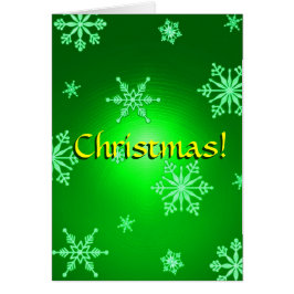 Navidades Snowflakes Green En Inglés I