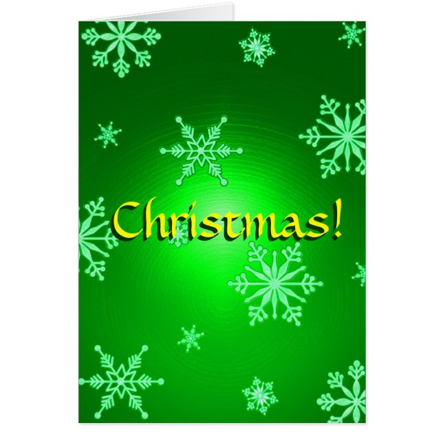 Navidades Snowflakes Green En Inglés I (Frente)