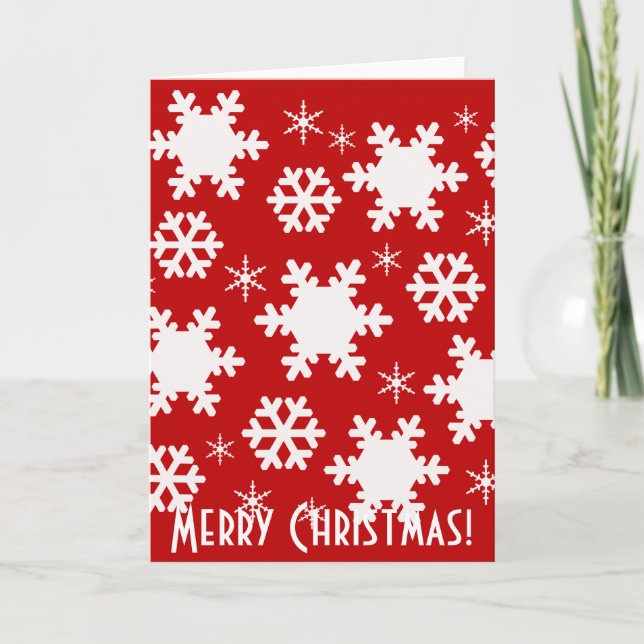 ¡navidades Snowflakes Grepers Tarjeta de Saludo! (Anverso)