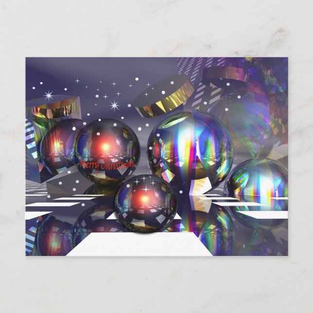 Navidades Snowley Tarjeta nocturna (Anverso)