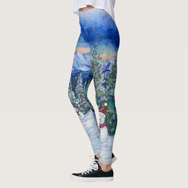 Navidades Snowman 1 - Leggings (Izquierda)