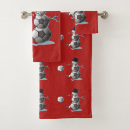 Navidades Snowman de la pelota de fútbol