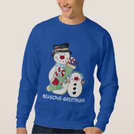 Navidades Snowman Holiday menea sudadera