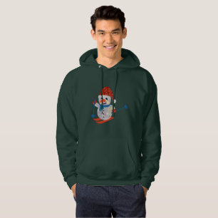 navidades snowman hombres sudadera capucha