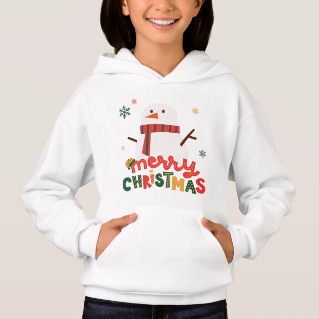 Navidades Snowman Hoodie (Anverso)