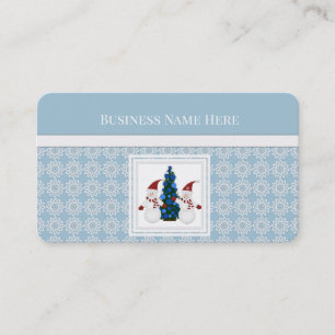 Navidades Snowman: Tarjeta de visita