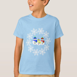Navidades Snowmen Niños Camiseta