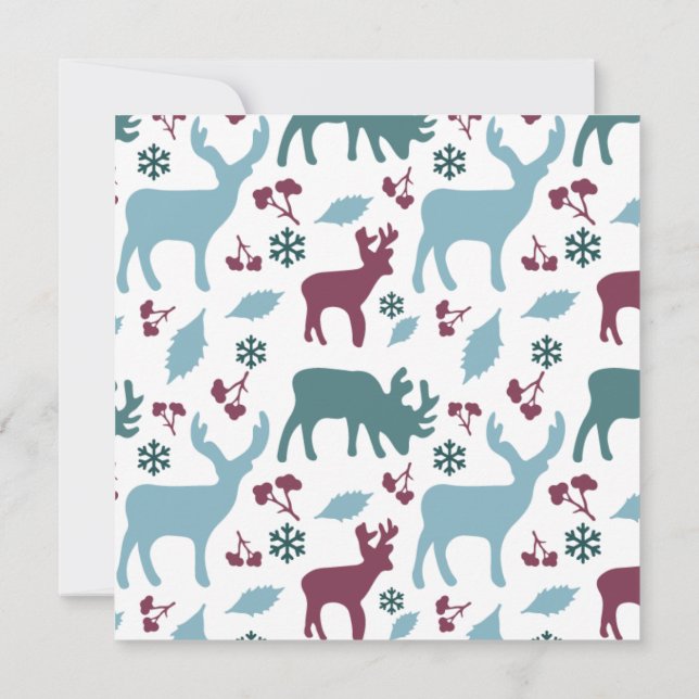 Navidades Snowy barajan tarjetas - Personalizable (Reverso)