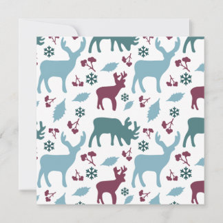 Navidades Snowy barajan tarjetas - Personalizable