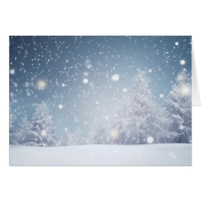 Navidades Snowy Winter Scene (Anverso (Horizontal))