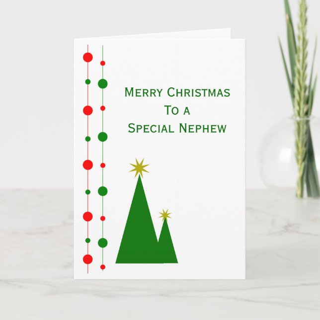 Navidades sobrinos con árboles de Navidad (Anverso)