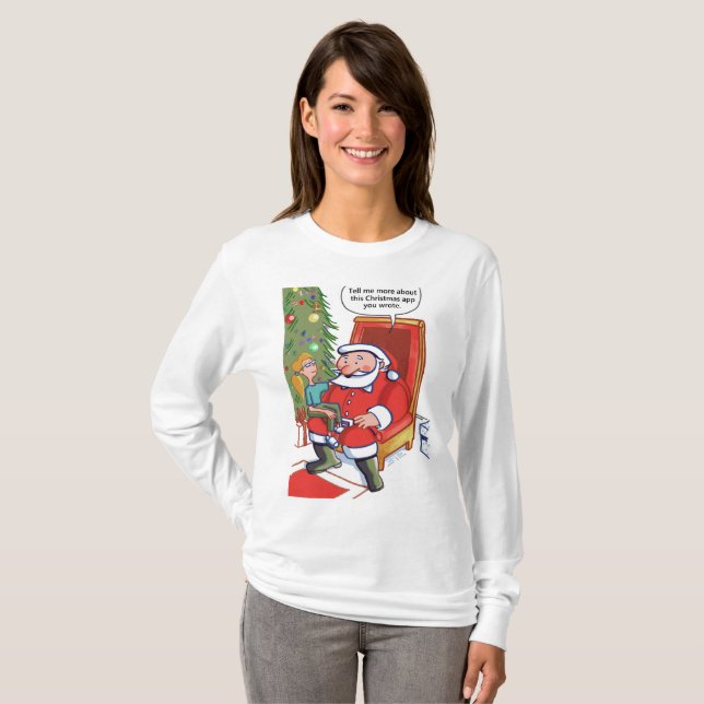 Navidades Socios comerciales mujeres camiseta de m (Anverso completo)
