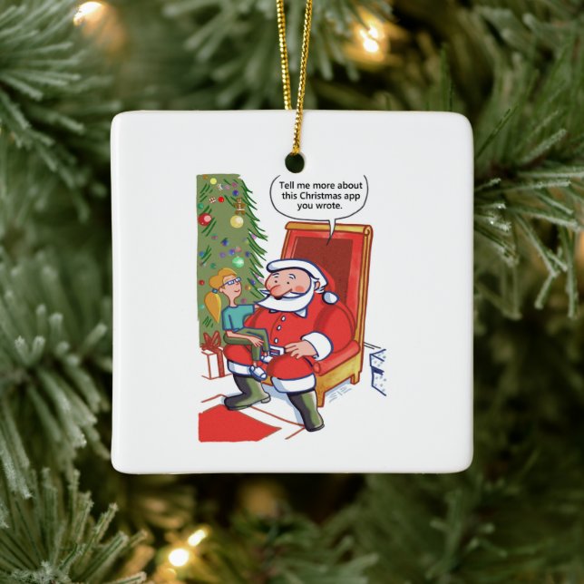 Navidades Socios Comerciales sq ornamento cerámico (Árbol)