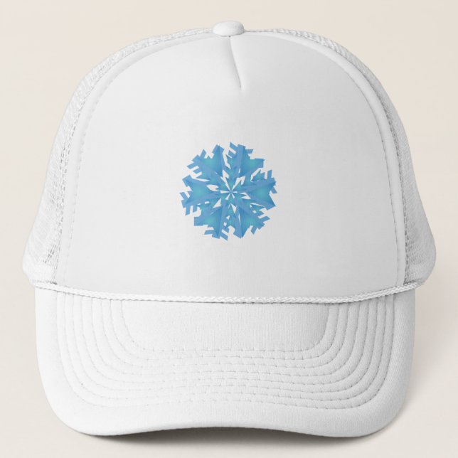 Navidades Sombrero para camiones Snowflake (Anverso)