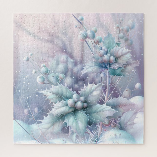 Navidades soñados Holly Puzzle (Vertical)