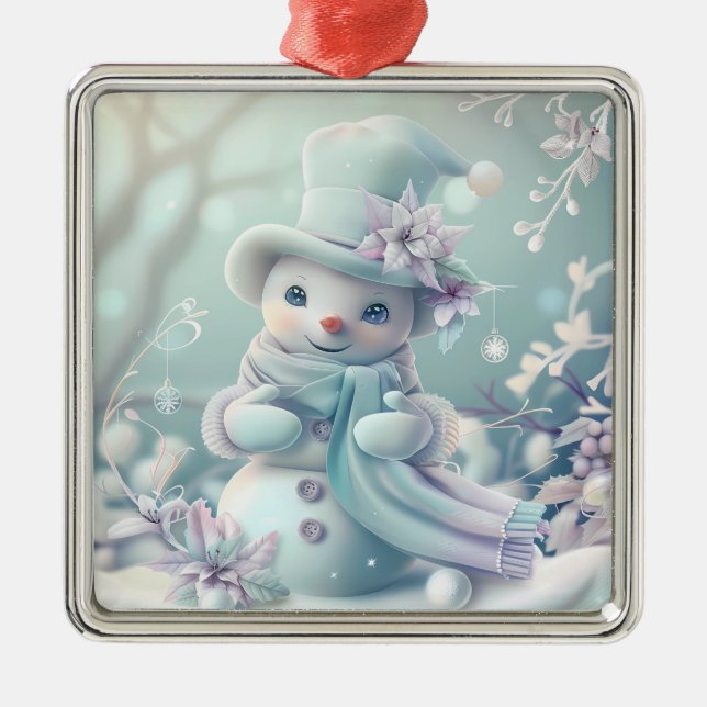 Navidades soñados Ornamento de Snowman (Frente)