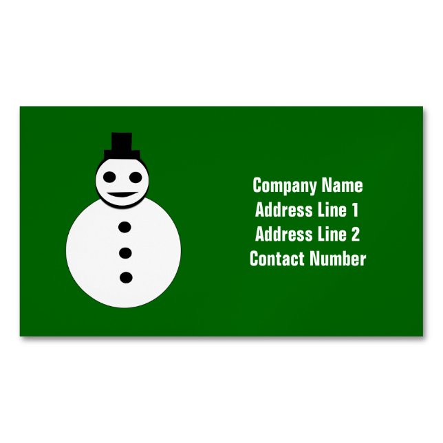 Navidades sonrientes Tarjetas de Personalizado Sno (Anverso)