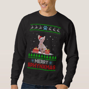 Navidades Sphynx Cat Lover Sphyn Sweater