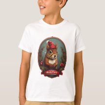 Navidades Squirrel enciende la camiseta