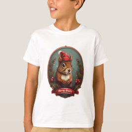 Navidades Squirrel enciende la camiseta