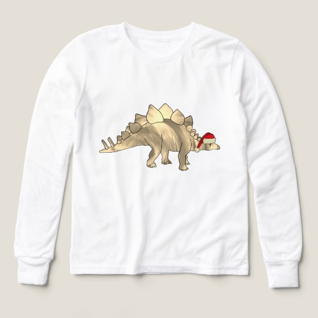 Navidades Stegosaurus Funny Festiman Elf Dinosaur (Diseño frontal)
