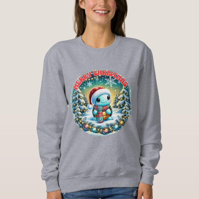 Navidades Sudadera de Tortuga (Anverso)