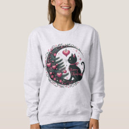 Navidades Sudadera Kitty Blancas suaves mujeres