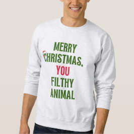 Navidades sudaderas, un animal sucio, suéter