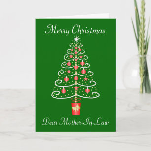 Navidades suegros de diseño de árbol de Navidad