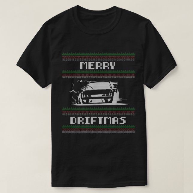 Navidades Suéter Feo Pun Merry Driftmas Coche (Diseño del anverso)