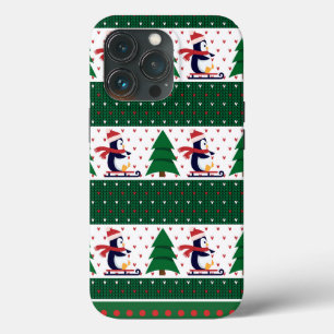 Navidades suéteres feos Funda de patrón de conejo