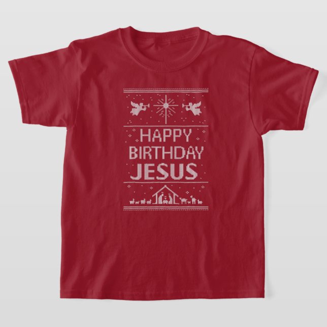 Navidades Sweater Feliz cumpleaños Jesucristo (Distribución)
