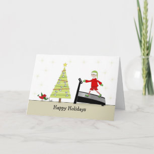 Navidades Tarjeta de felicitación Fitness-Felices 