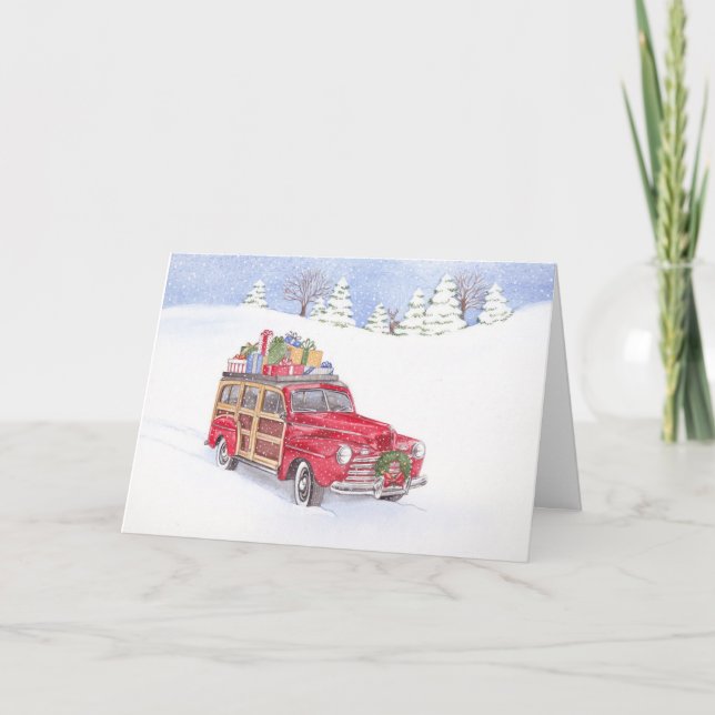 Navidades tarjeta de felicitación Woody (Anverso)