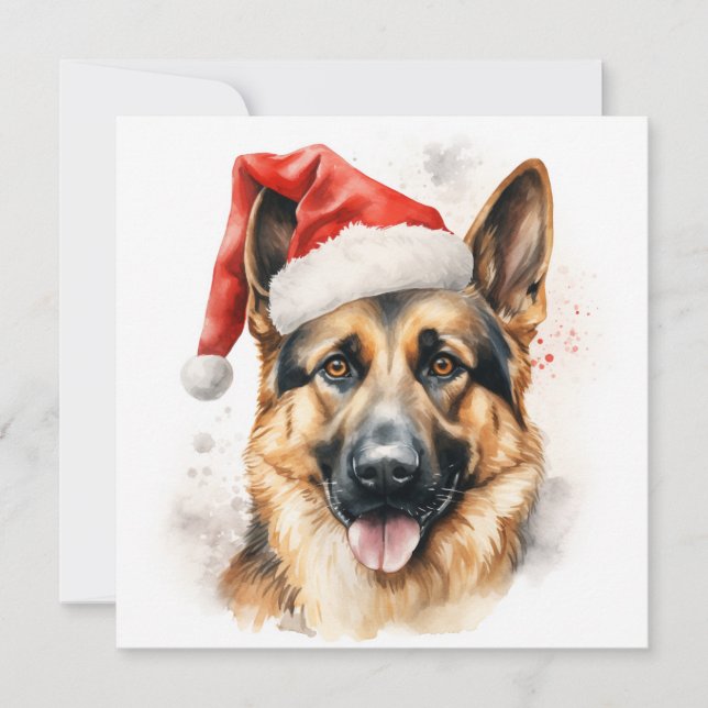 navidades tarjeta de saludo de vacaciones de pasto (Anverso)