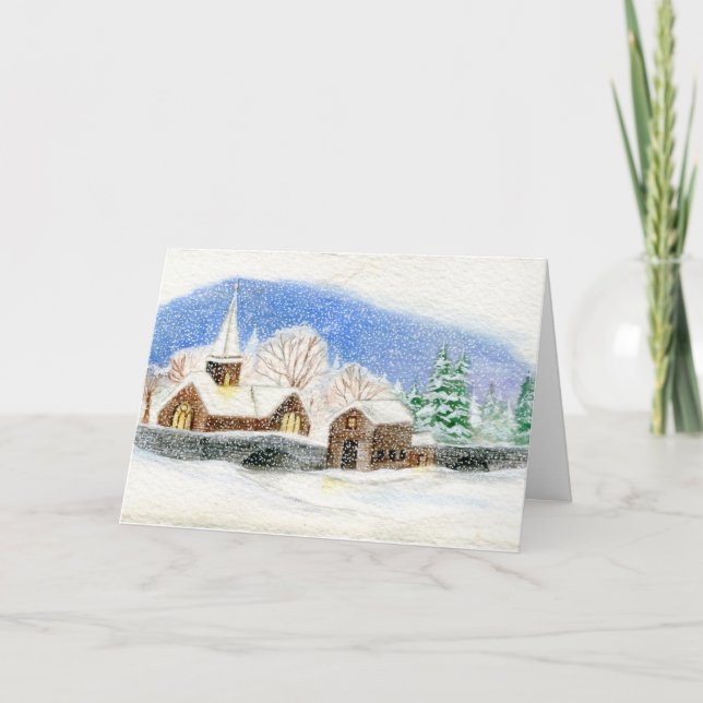 Navidades / Tarjeta de vacaciones: acuarela de ald (Anverso)