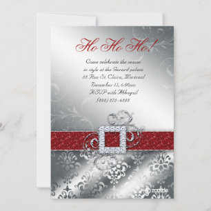 Navidades Tarjeta Foto Santa Belt Purpurina Suit