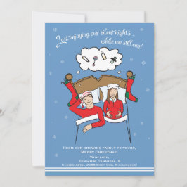 Navidades Tarjeta Invitación de Embarazo - Brunett