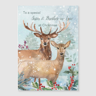 Navidades, tarjeta magnética Hermano y Hermano en 