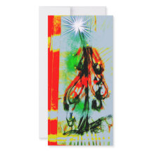 Navidades tarjeta magnífico árbol de Navidad brill