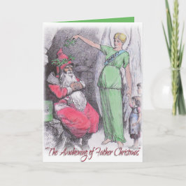 Navidades Tarjeta Navidad a Padre Vintage