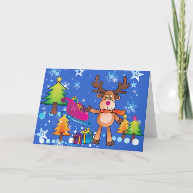 Navidades Tarjeta para intercambio de tarjetas par (Anverso)