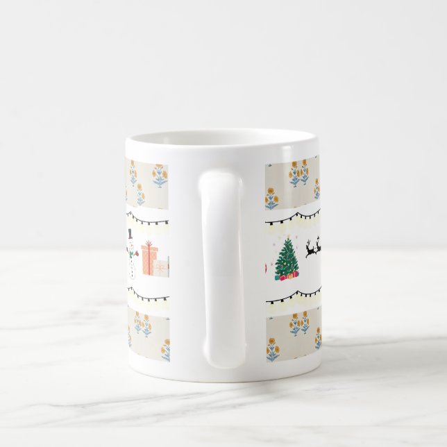 Navidades tema taza de café, (Mango)