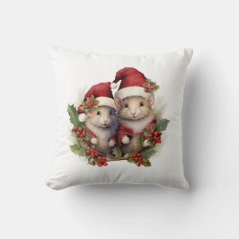 Navidades temática almohada de lanzamiento