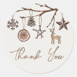 Navidades terrenales Gracias Pegatinas