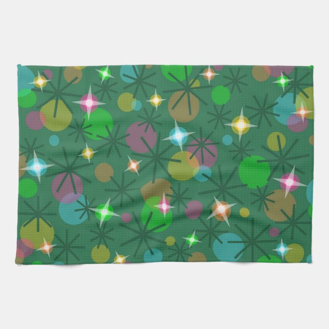 Navidades Toalla de cocina Luces (Horizontal)