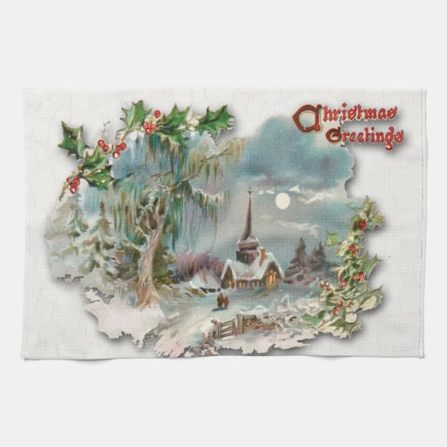 Navidades toallas de té (Horizontal)