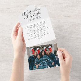 Navidades Todo Es Una Cálida Tarjeta De Vacaciones